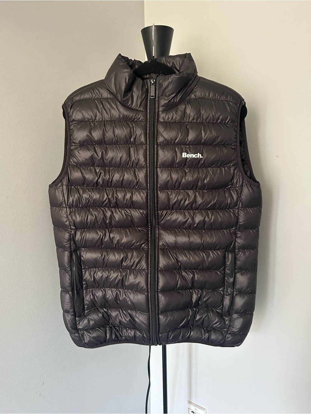 Bench Black Quilted Lightweight Puffer Vest - Picture 2 of 4